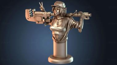 3D модель Инженерные кривые бюст простой (STL)