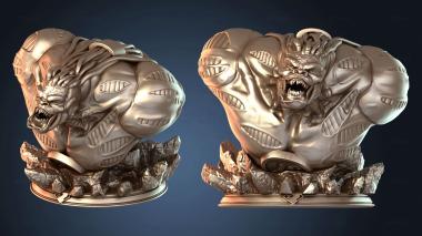 3D модель Бюст Эквуса и усовершенствованный Зод (STL)