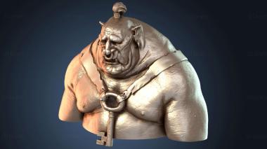 3D модель Фэнтези Бюст BORT (STL)