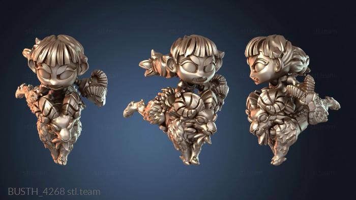 Бюсты монстры и герои Женщины-воины на конях бьют и таранят