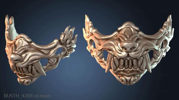 Бюсты монстры и герои Полумаска лисы