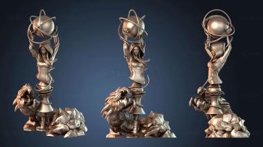 3D модель Земли Бюст (STL)