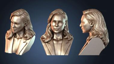 3D модель Бюст Галь Гадот Сид Наик (STL)