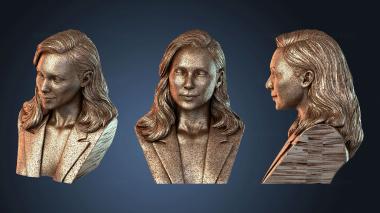 3D модель Элегантный бюст Галь Гадот Сида Наика (STL)