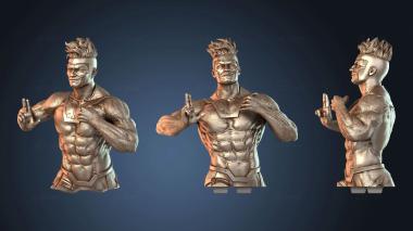 3D модель Стилизованный бюст Гамбит (STL)