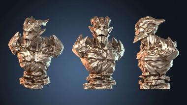3D модель Бюсты горгулий (STL)