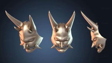 3D модель Стилизованная демоническая маска Genshin Impact Xiao (STL)