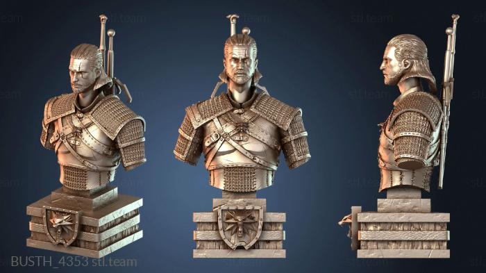 Бюсты монстры и герои Бюст Геральта