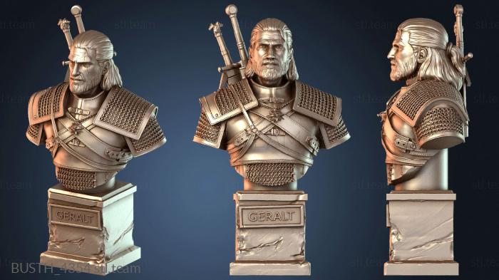 Бюсты монстры и герои Героический бюст Геральта
