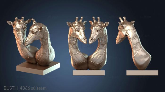 Бюсты монстры и герои Двойной бюст жирафа