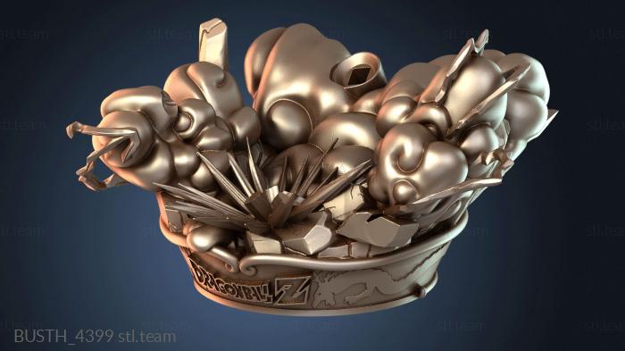 Бюсты монстры и герои Гоку против Вегеты и Баста Ван