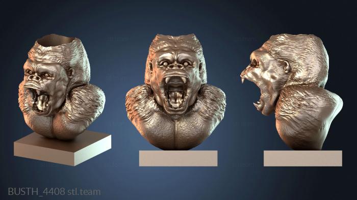 Бюсты монстры и герои Кашпо с бюстом гориллы