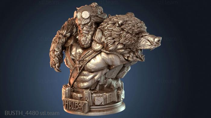 Бюсты монстры и герои Рогатый бюст Хеллбоя