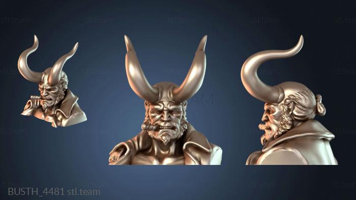 Бюсты монстры и герои Рога бюста Хеллбоя