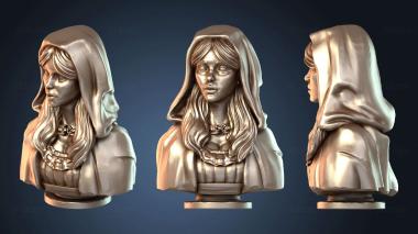 3D модель Девушка в капюшоне (STL)