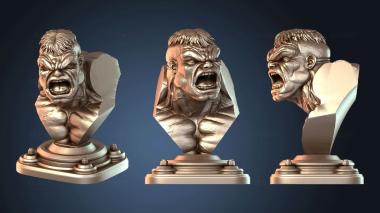 3D модель Бюст Халка, халкбаст один (STL)