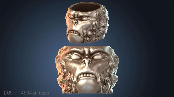 Бюсты монстры и герои Индиана Джонс, обезьяна-плантатор