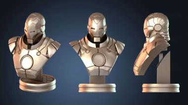 3D модель Легендарный бюст Железного человека (STL)