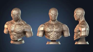3D модель Бюст железного человека-паука (STL)