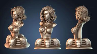 3D модель Бюст Железной Вдовы (STL)