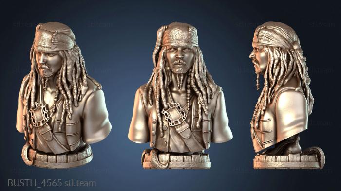 Бюсты монстры и герои Джек Воробей