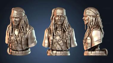 3D модель Джек Воробей (STL)