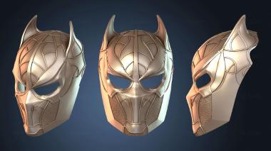 3D модель Рыцарский шлем и маска Кейси Джонса (STL)