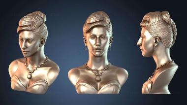 3D модель Бюст Леди Гаги (STL)