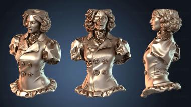 3D модель Элегантная леди Ребекка Бахли Бюст (STL)