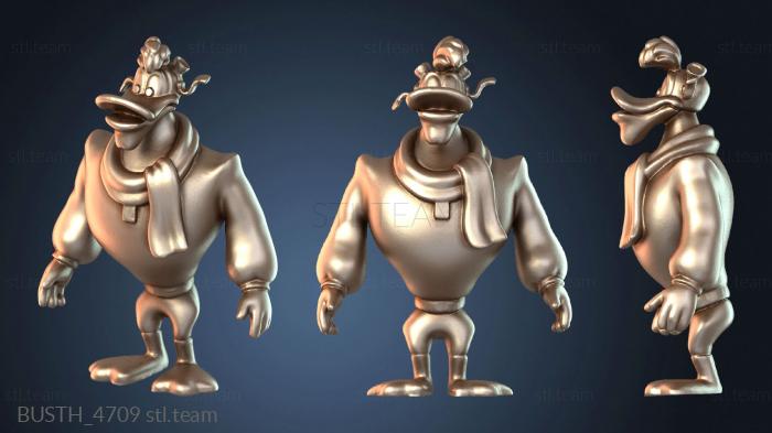 Бюсты монстры и герои Лучшая ориентация Launchpad Mc Quack на спине