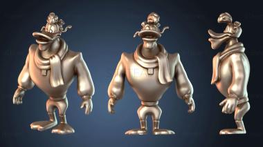 3D модель Лучшая ориентация Launchpad Mc Quack на спине (STL)