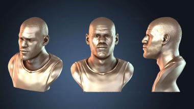 3D модель Бюст Ле Брона Джеймса (STL)