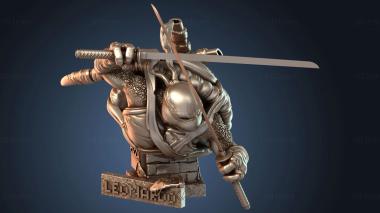 3D модель Бюст и рука Леонардо (STL)