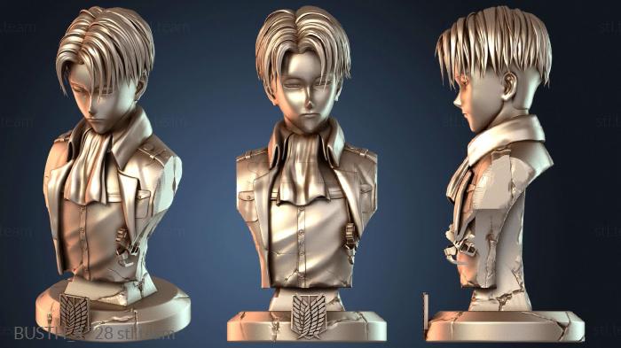 Бюсты монстры и герои Леви Акерман атака на титанов