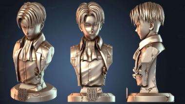 3D модель Леви Акерман атака на титанов (STL)