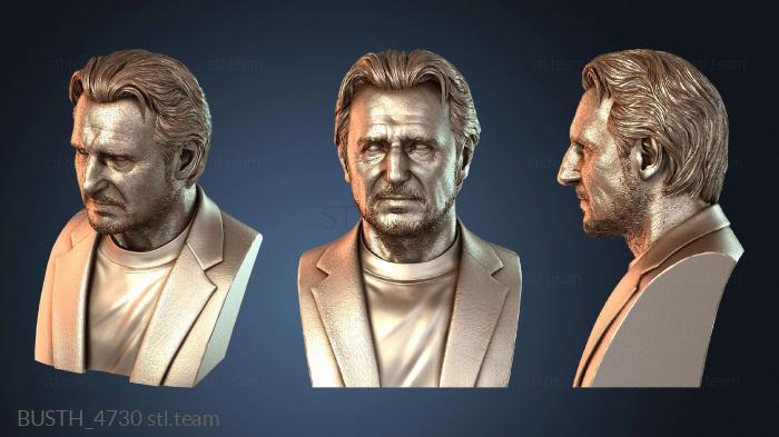 Бюсты монстры и герои Бюст Лиама Нисона и мужчина из Моргана