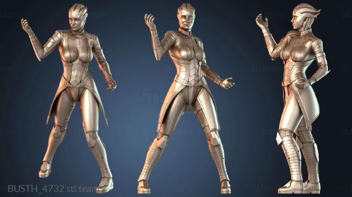 Бюсты монстры и герои Подставка для бюста Liara Remake