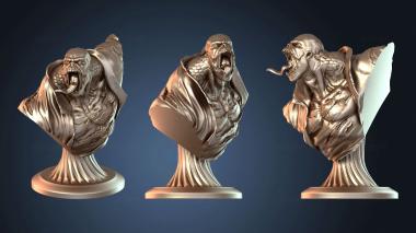 3D модель Бюст ящерицы лагарто (STL)