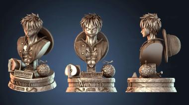 3D модель Луффи Бюст (STL)