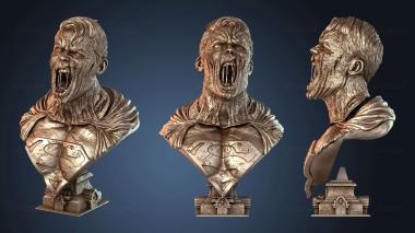 3D модель Бюст зомби-человека (STL)