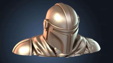 3D модель Мандалорский бюст (STL)