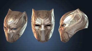 3D модель Маска Черная Пантера гражданская война Никко Шлем (STL)