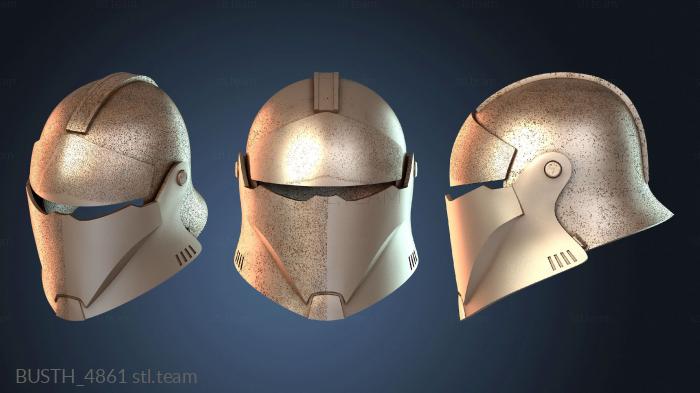 Бюсты монстры и герои Лицевая пластина шлема коммандос Средневековой Республики