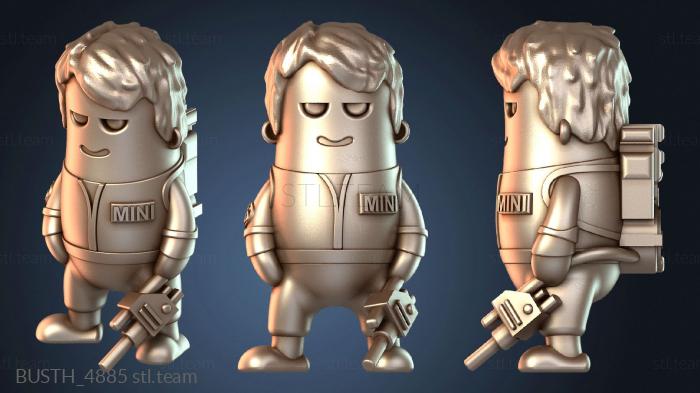 Бюсты монстры и герои Миниатюрный охотник за привидениями