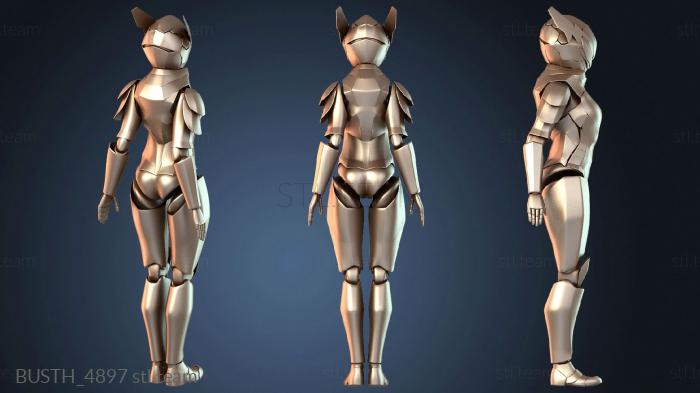 Бюсты монстры и герои Модульная меха-кукла неоновая маска