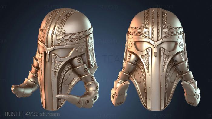 Бюсты монстры и герои Миф Мандо с забралом