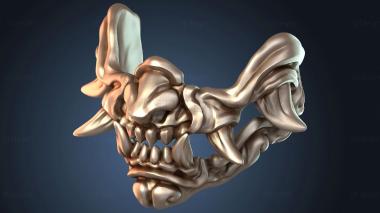 3D модель Полумаска Они (STL)