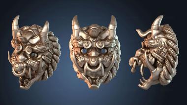 3D модель Маска Свирепого Они (STL)