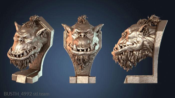 Бюсты монстры и герои Украшенный бюст орка