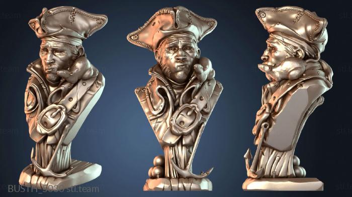 Бюсты монстры и герои Пиратский арест Истмена и его крысы